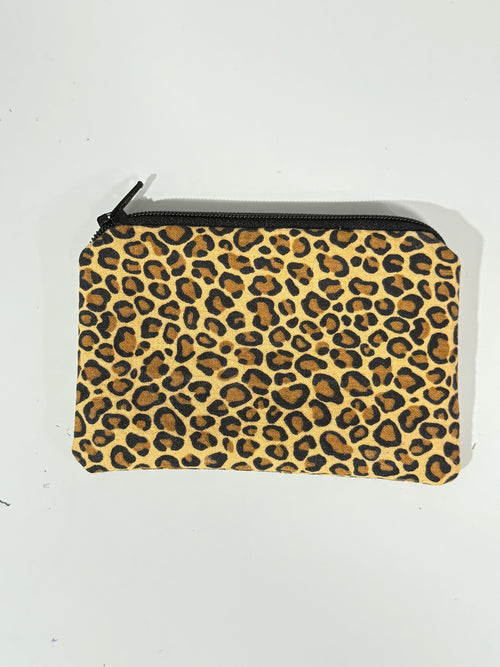 Animal printed mini zipper bag