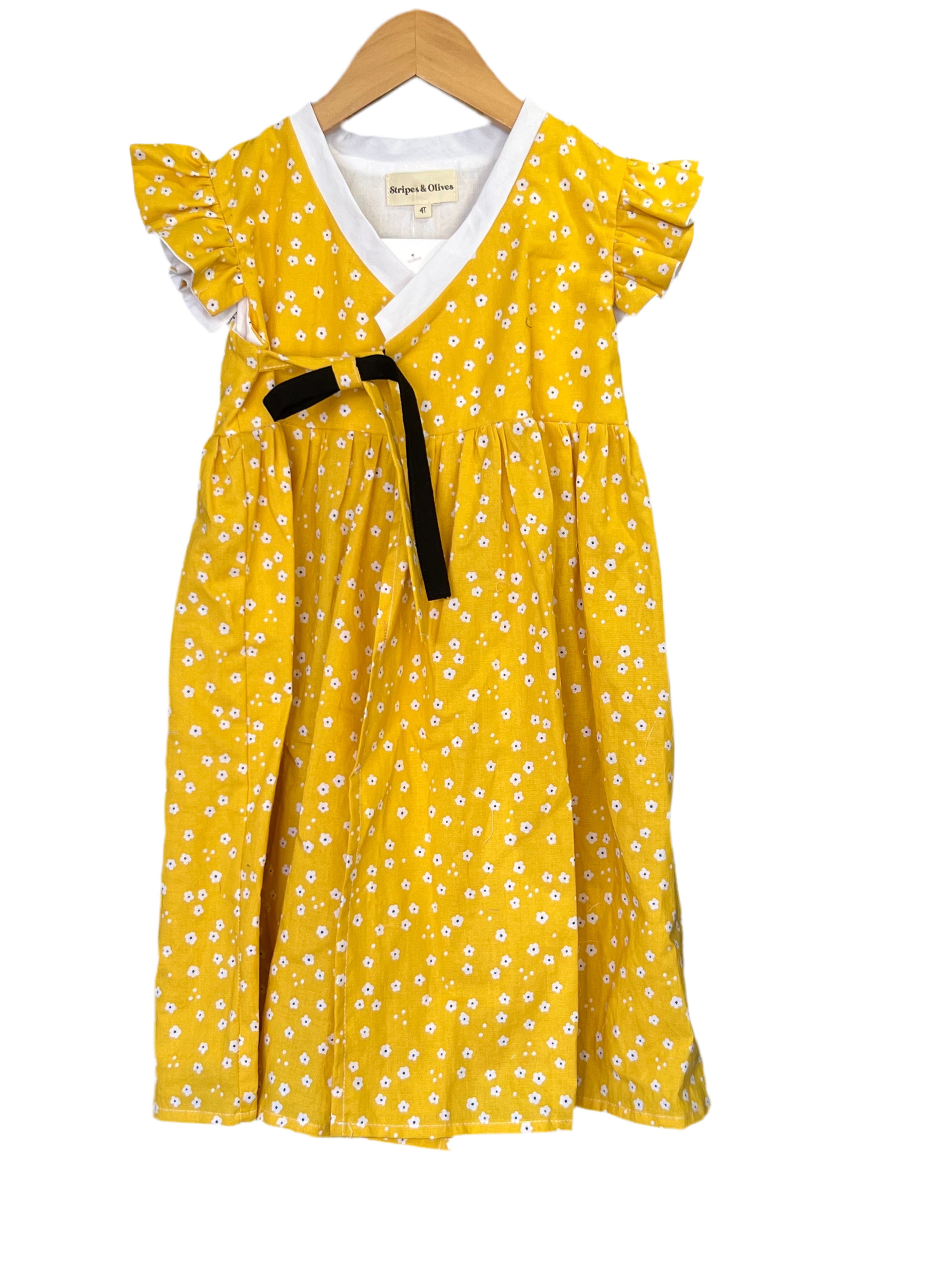4t - Yellow daisy modern hanbok