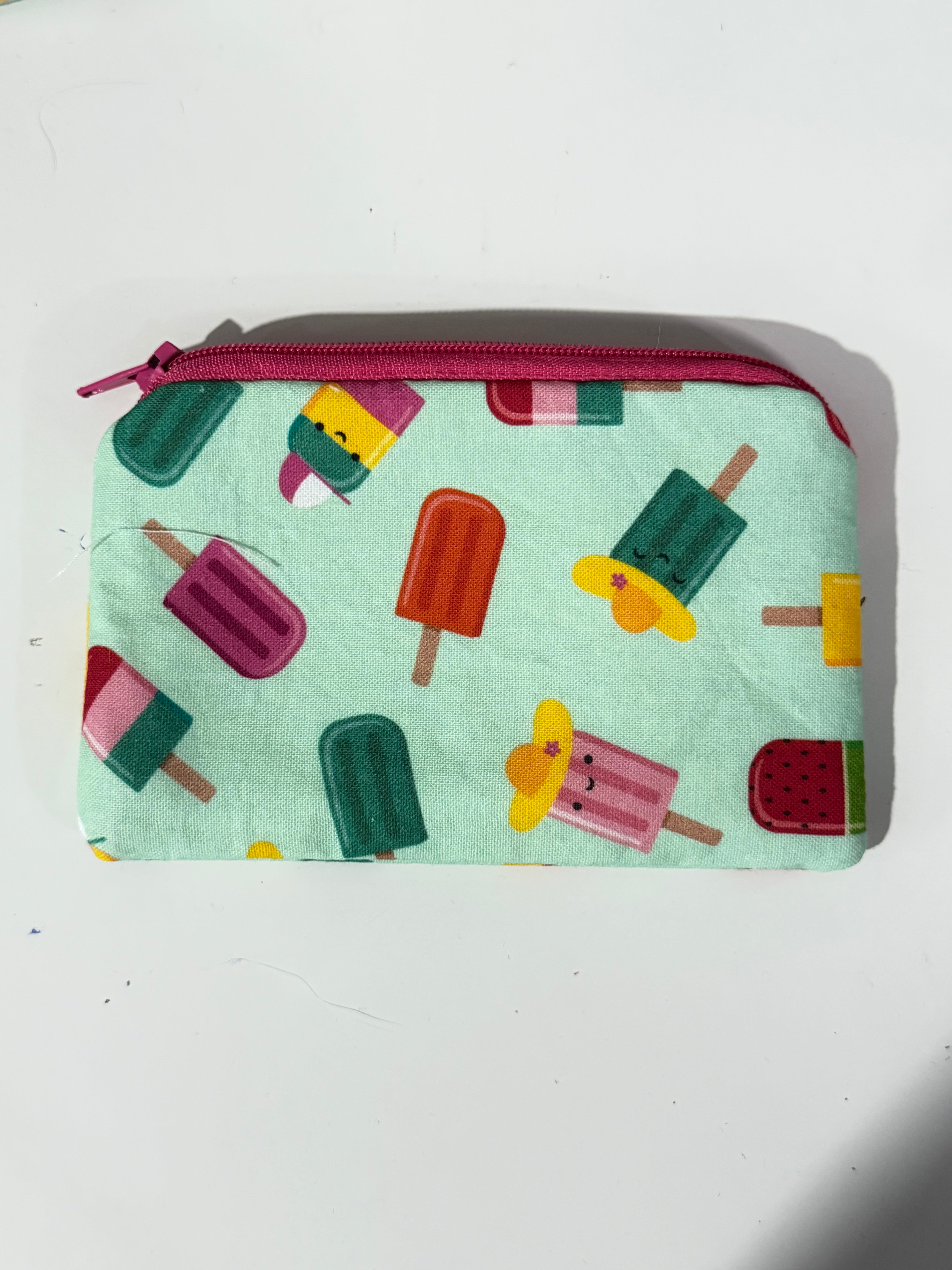 Popsicle printed mini zipper bag