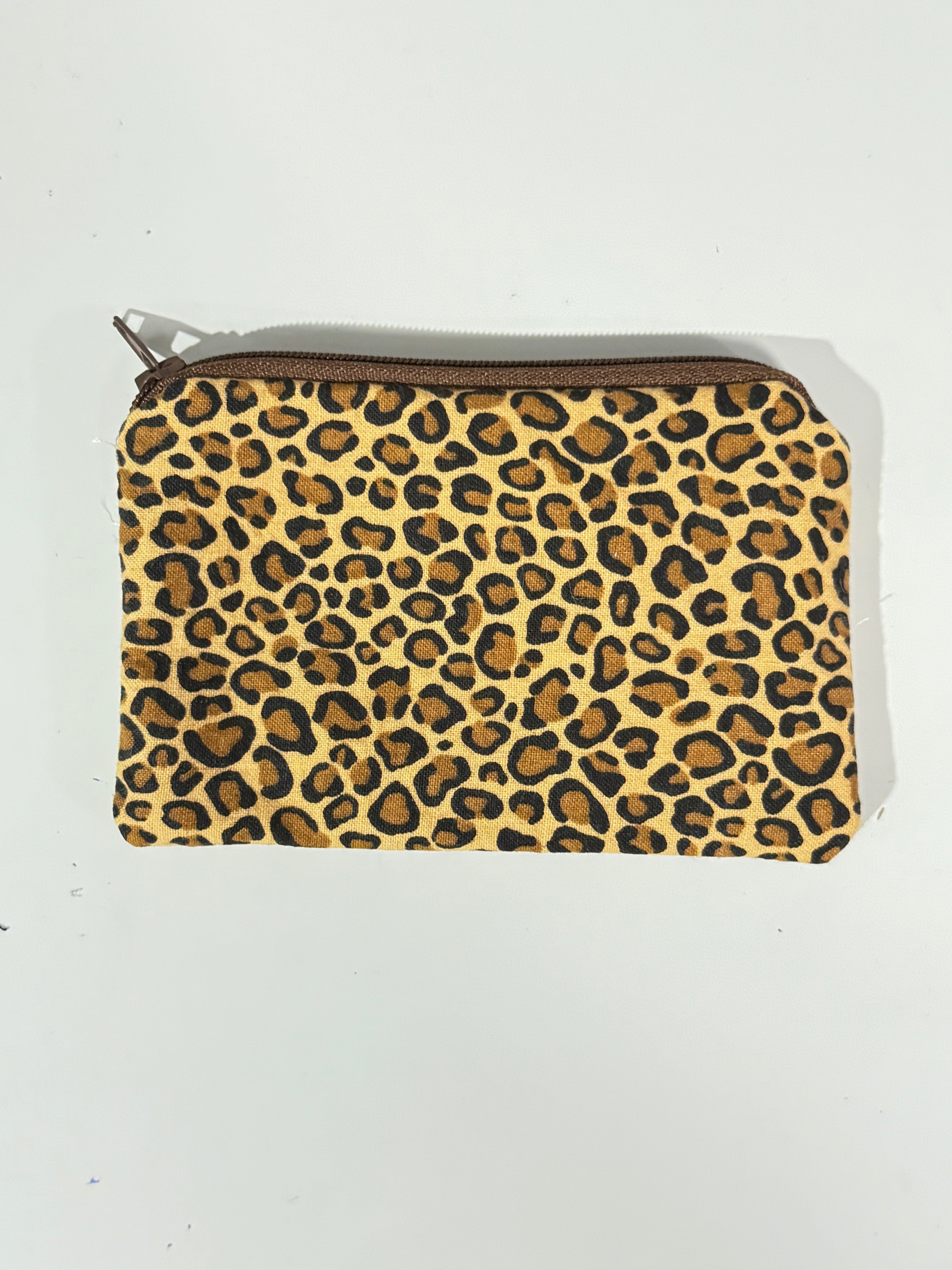 Animal printed mini zipper bag