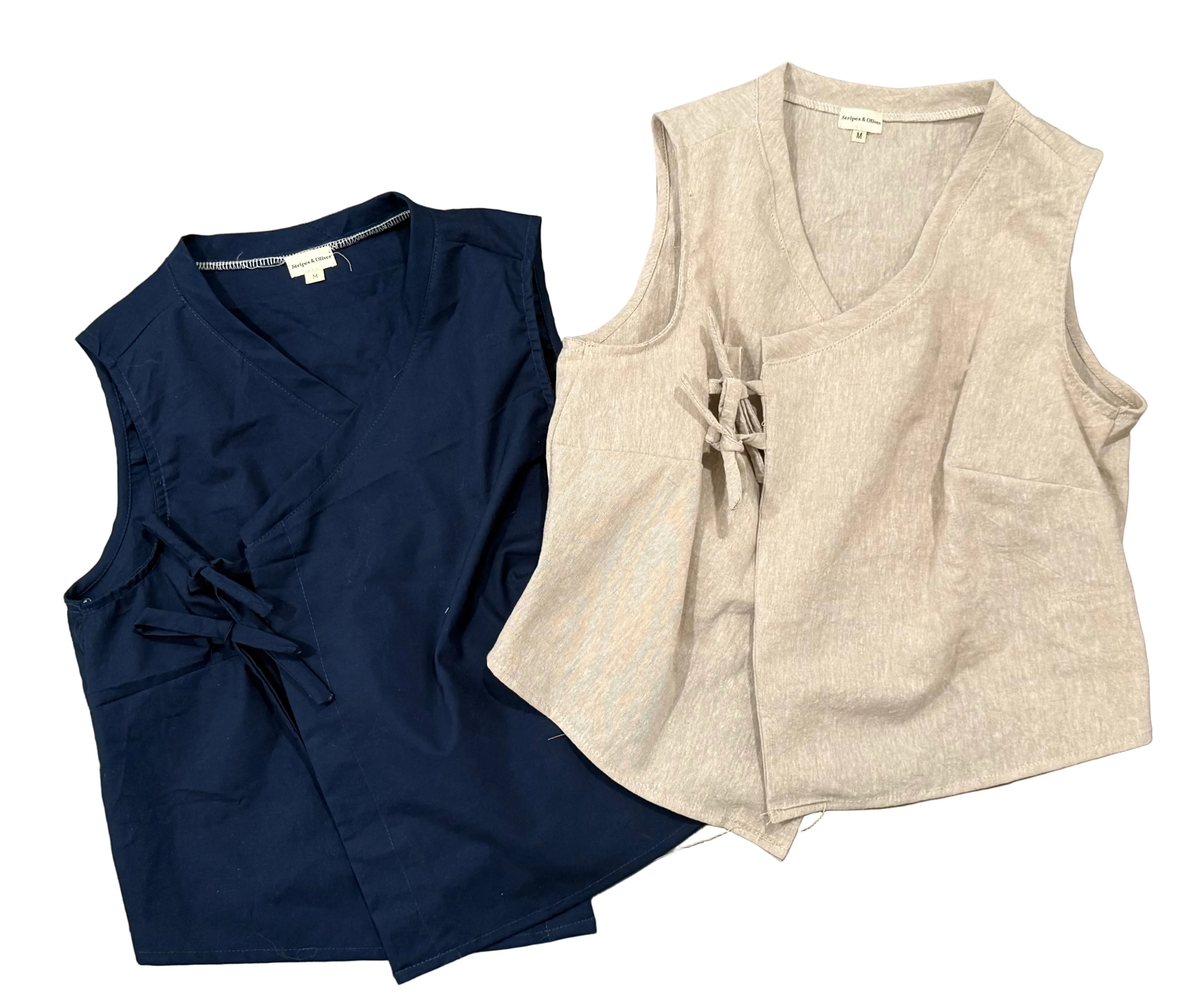 Sleeveless modern hanbok shirt