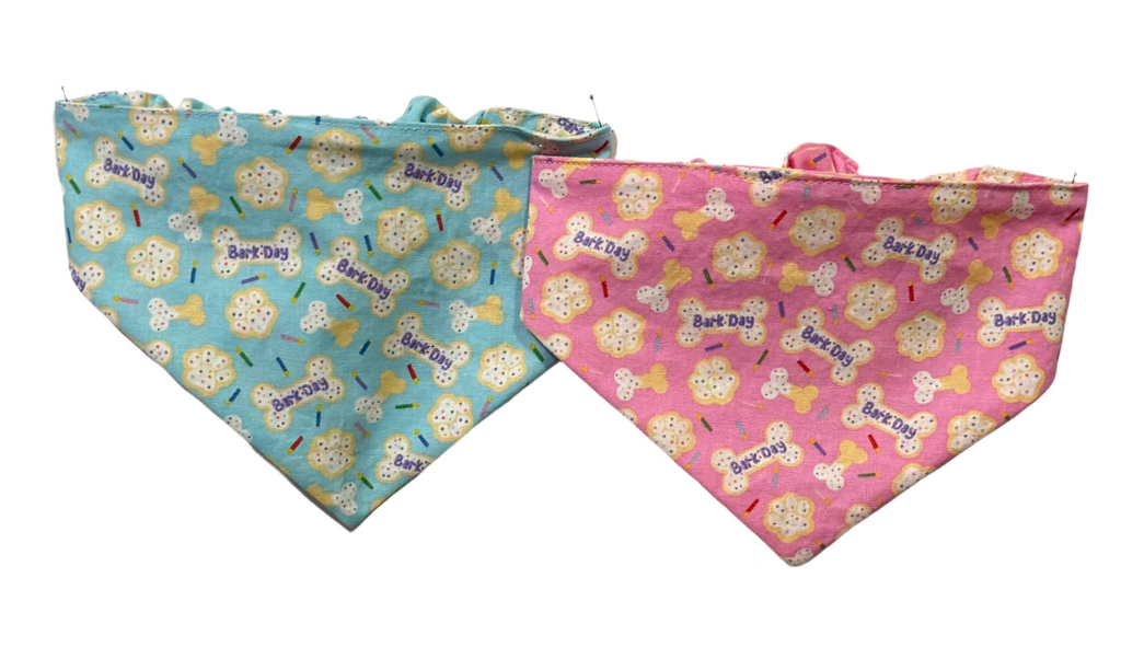 Barkday dog bandana