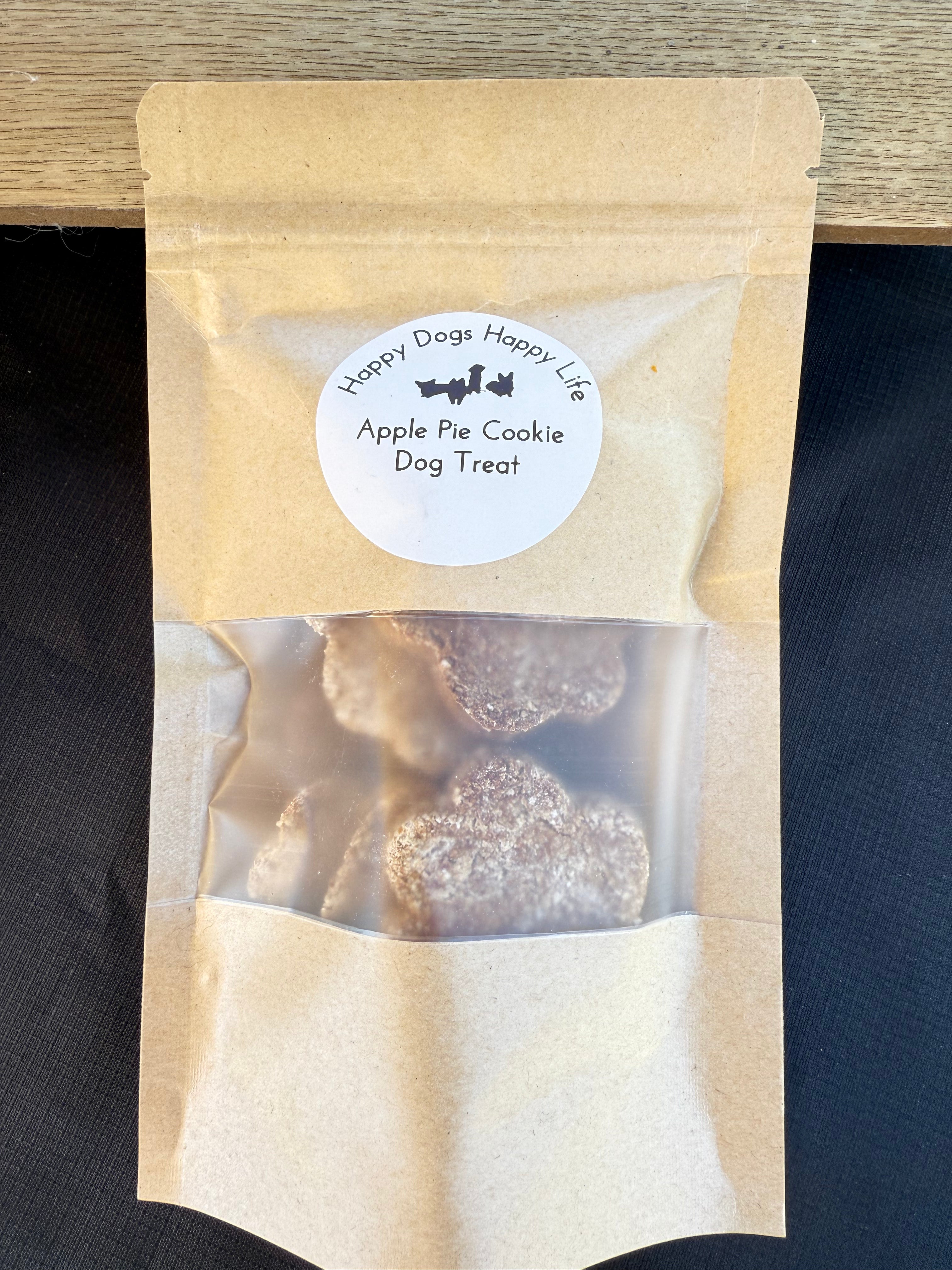Apple pie dog biscuit