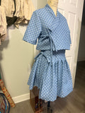 Denim checker  modern hanbok