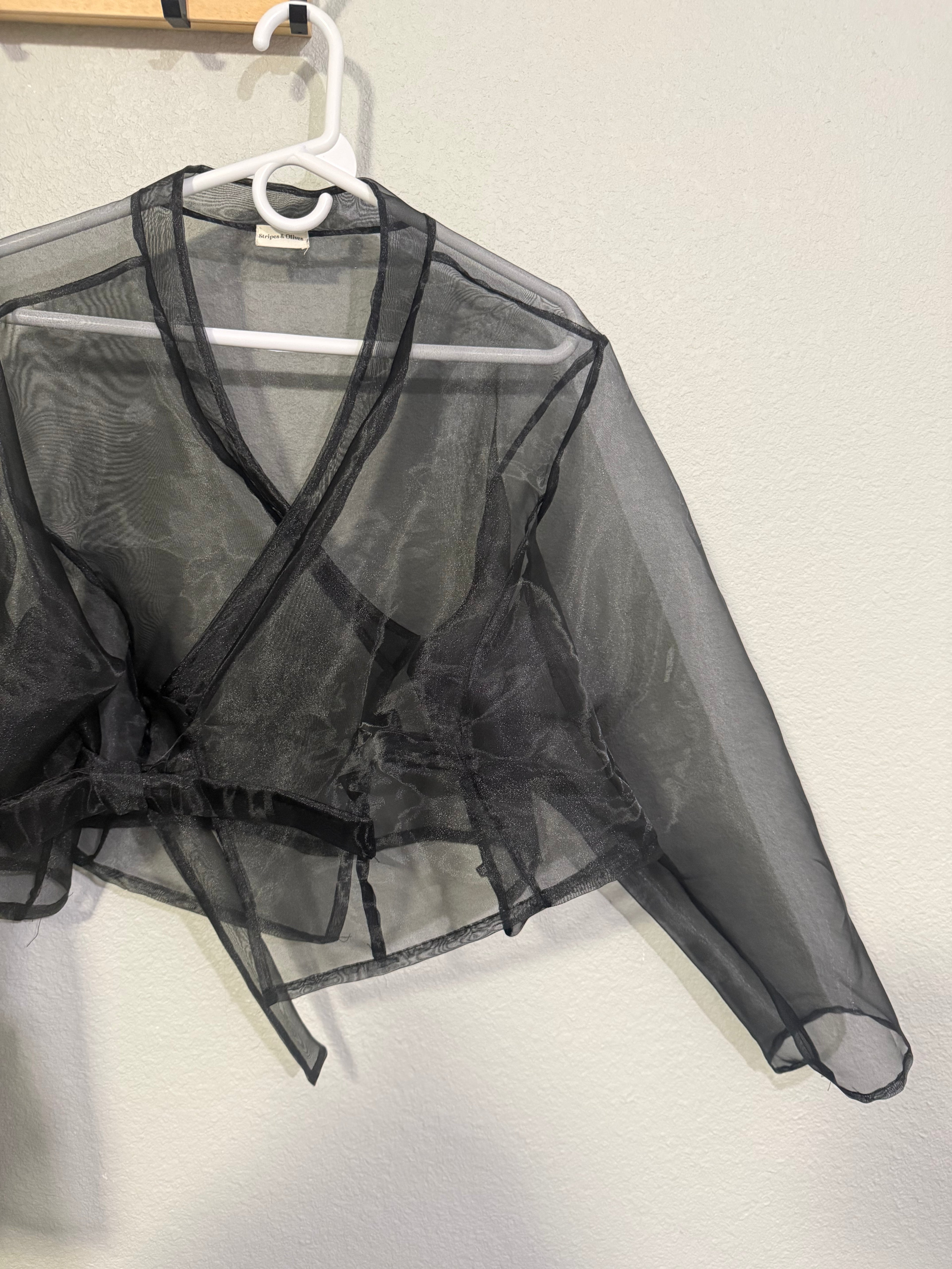 Plus size Organza modern hanbok top